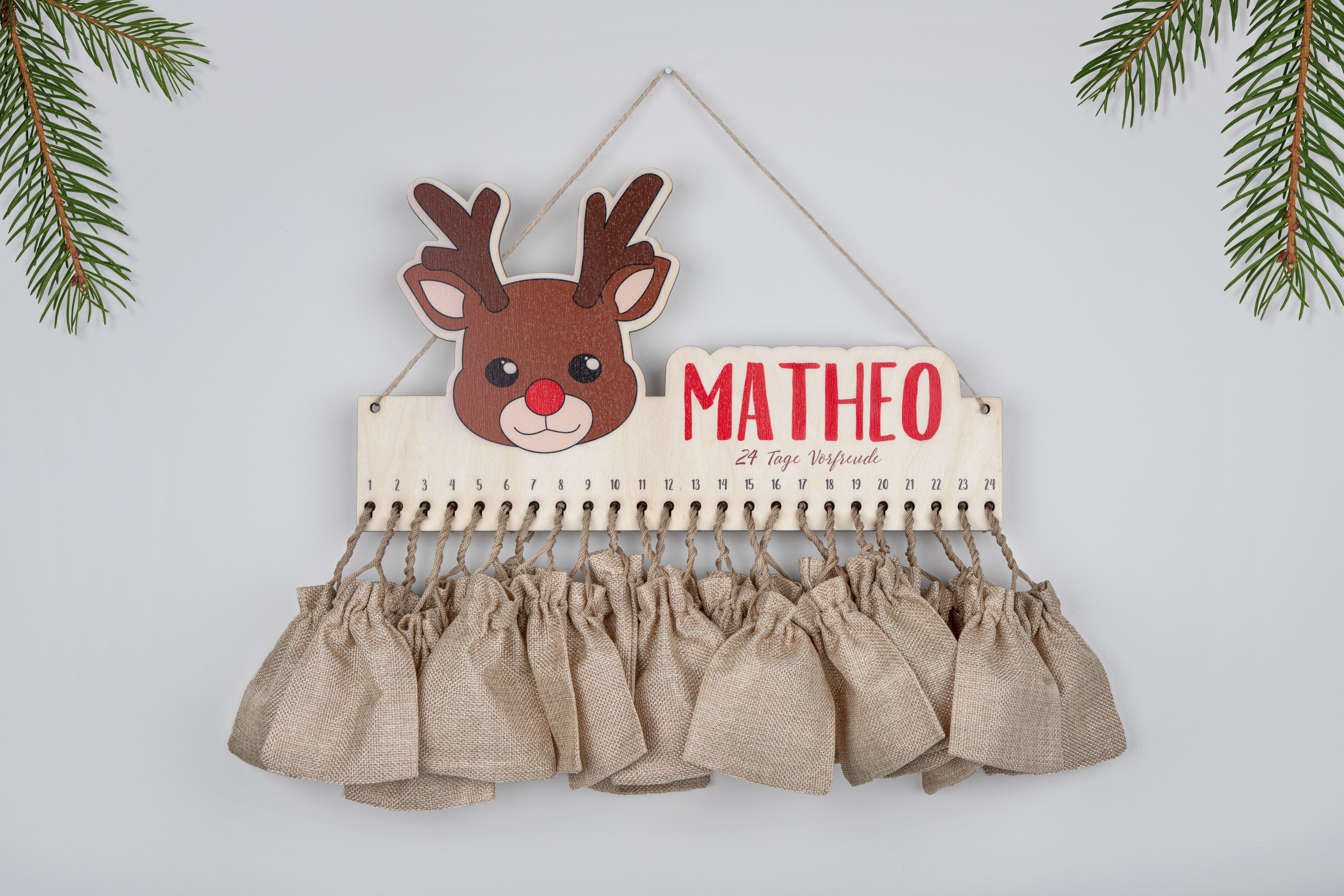Adventskalender Rentier - M