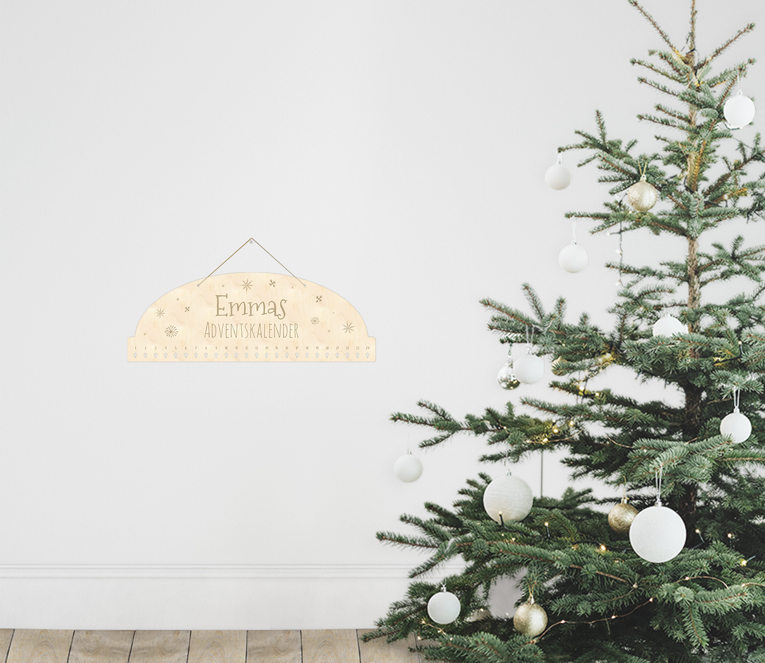 Adventskalender Schneeflocke - L
