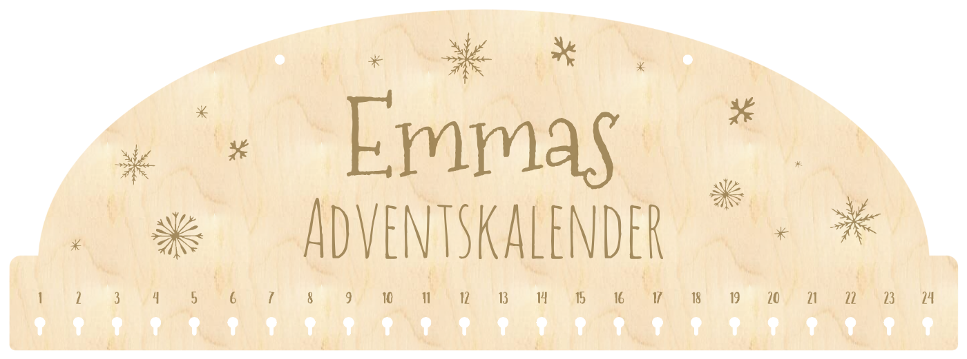 Adventskalender Schneeflocke - L